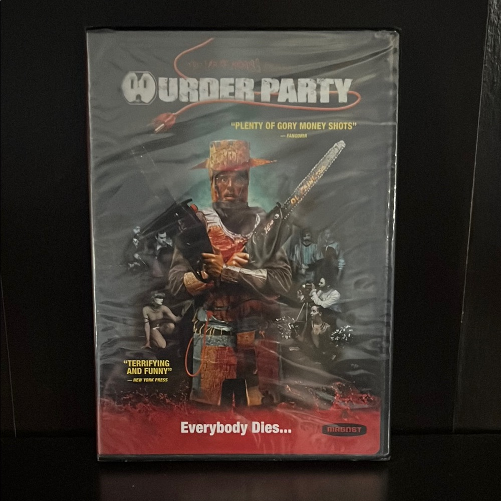 ✨5 for $10✨ Murder Party DVD - Black and Red Cover